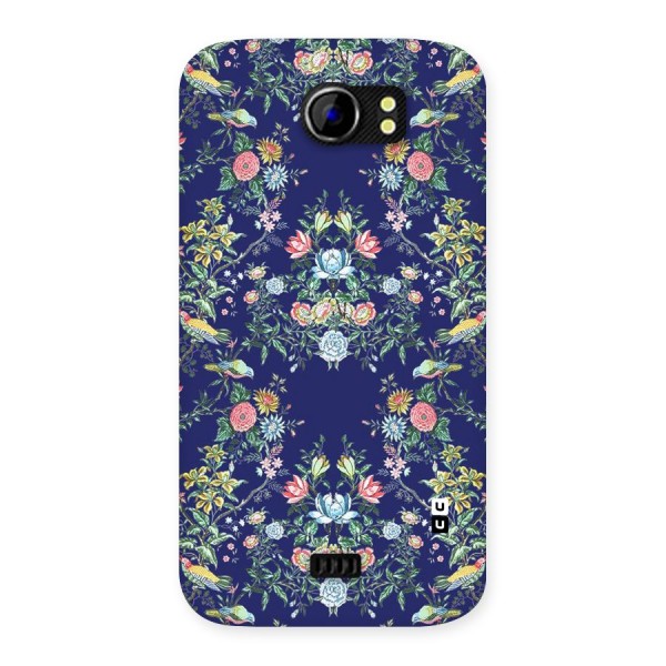 Little Flowers Pattern Back Case for Micromax Canvas 2 A110