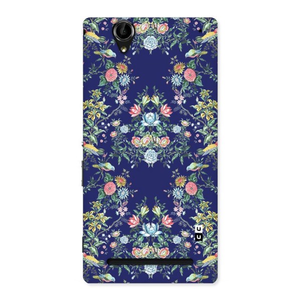 Little Flowers Pattern Back Case for Sony Xperia T2