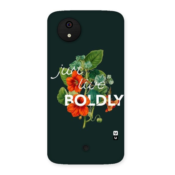 Live Boldly Back Case for Micromax Canvas A1
