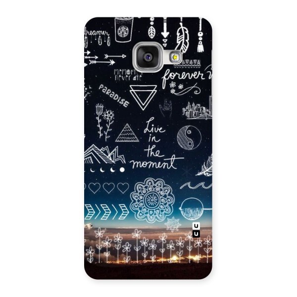 Live In The Moment Back Case for Galaxy A3 2016