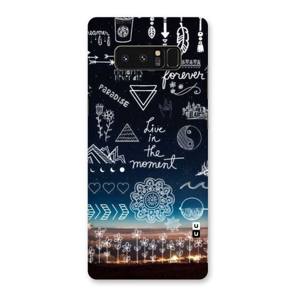 Live In The Moment Back Case for Galaxy Note 8