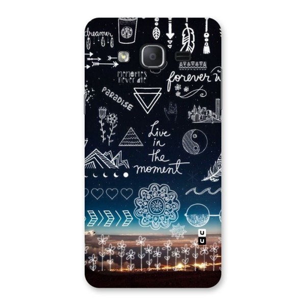 Live In The Moment Back Case for Galaxy On7 Pro