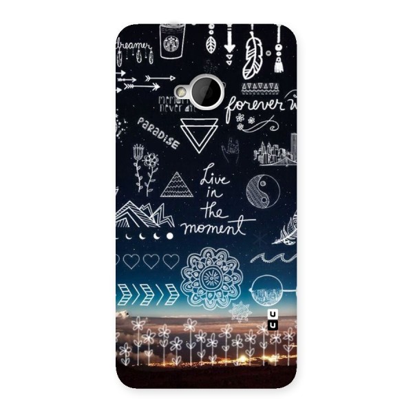 Live In The Moment Back Case for HTC One M7