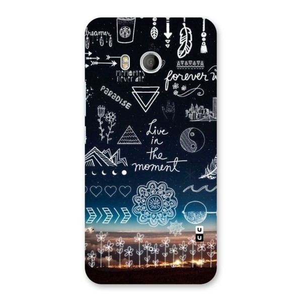 Live In The Moment Back Case for HTC U11