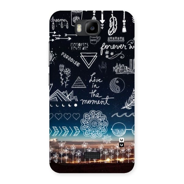 Live In The Moment Back Case for Honor Bee