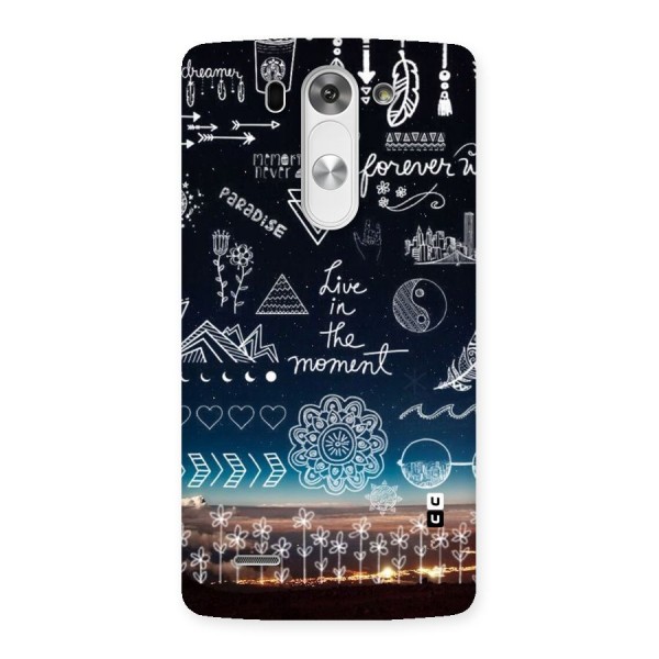 Live In The Moment Back Case for LG G3 Beat