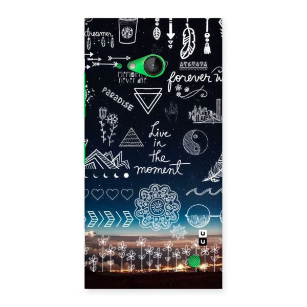 Live In The Moment Back Case for Lumia 730