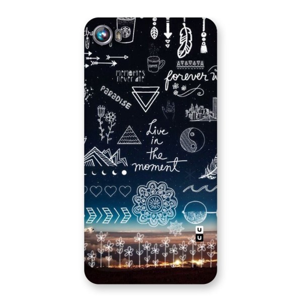 Live In The Moment Back Case for Micromax Canvas Fire 4 A107