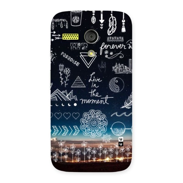 Live In The Moment Back Case for Moto G