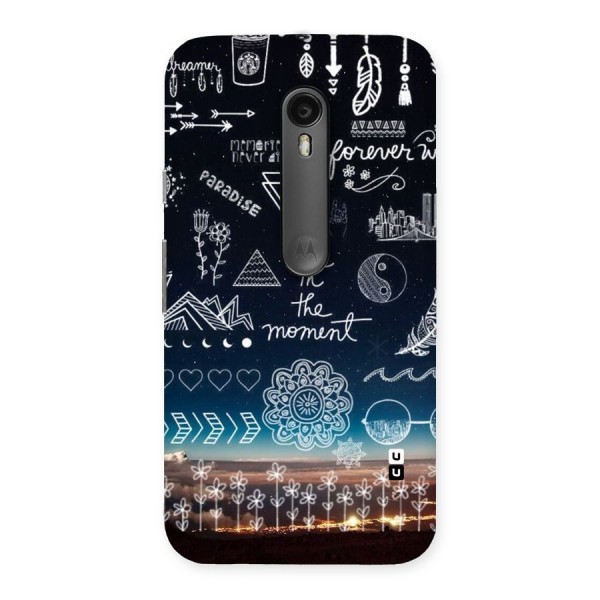 Live In The Moment Back Case for Moto G3