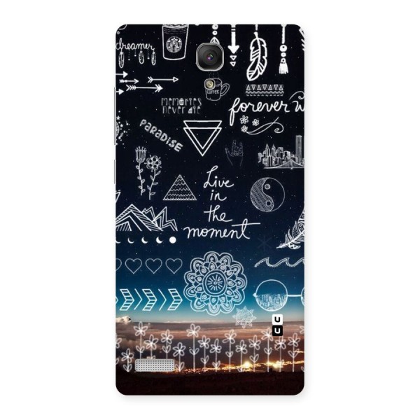 Live In The Moment Back Case for Redmi Note