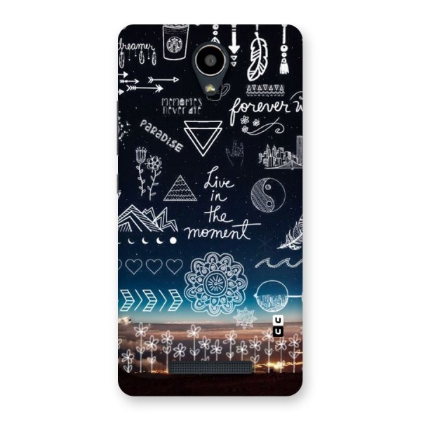 Live In The Moment Back Case for Redmi Note 2