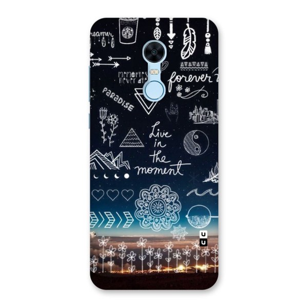 Live In The Moment Back Case for Redmi Note 5