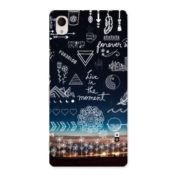 Live In The Moment Back Case for Sony Xperia M4