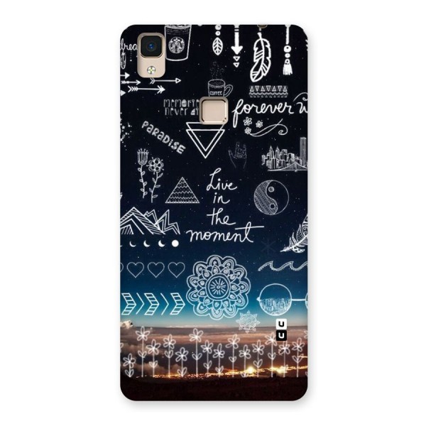 Live In The Moment Back Case for V3 Max