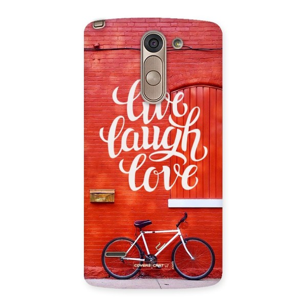 Live Laugh Love Back Case for LG G3 Stylus