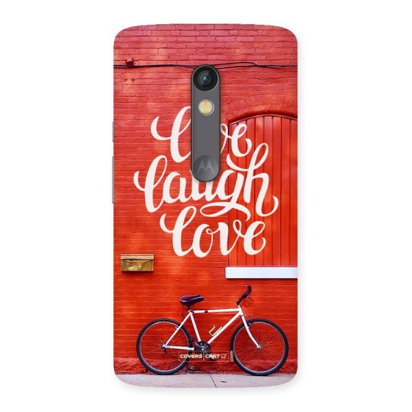 Live Laugh Love Back Case for Moto X Play