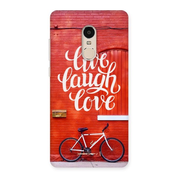 Live Laugh Love Back Case for Xiaomi Redmi Note 4