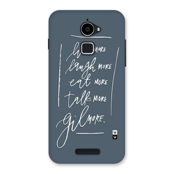Live Laugh More Back Case for Coolpad Note 3 Lite