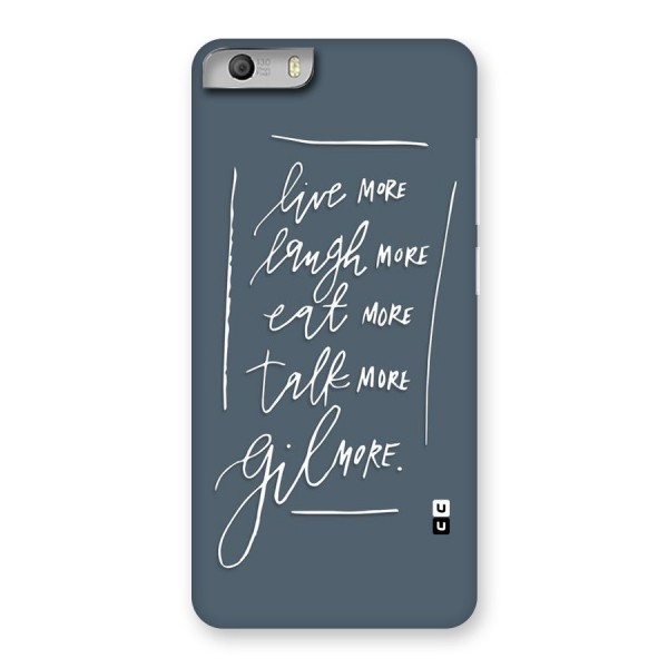 Live Laugh More Back Case for Micromax Canvas Knight 2