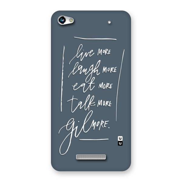 Live Laugh More Back Case for Micromax Hue 2