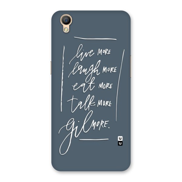 Live Laugh More Back Case for Oppo A37