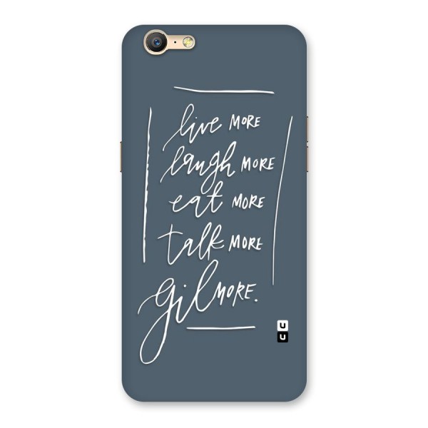 Live Laugh More Back Case for Oppo A57