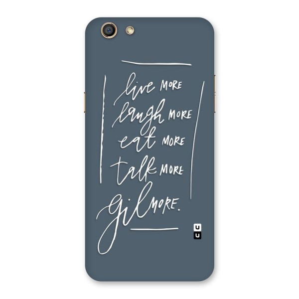 Live Laugh More Back Case for Oppo F3