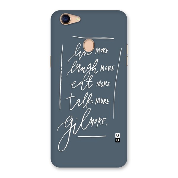Live Laugh More Back Case for Oppo F5