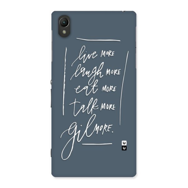 Live Laugh More Back Case for Sony Xperia Z1