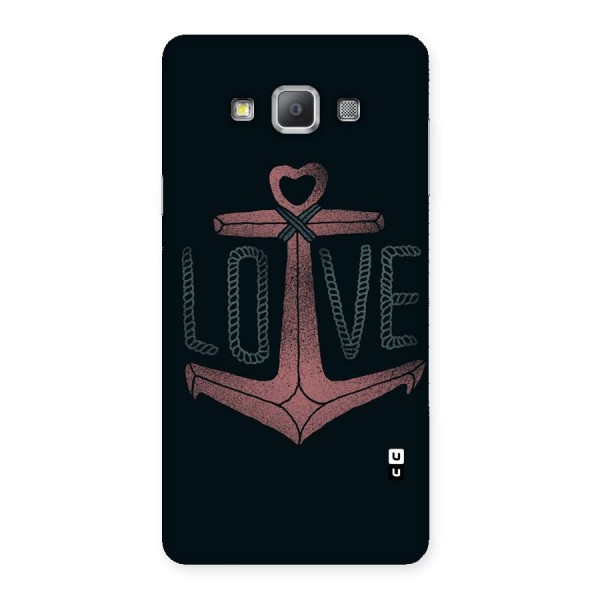 Love Anchor Form Back Case for Galaxy A7