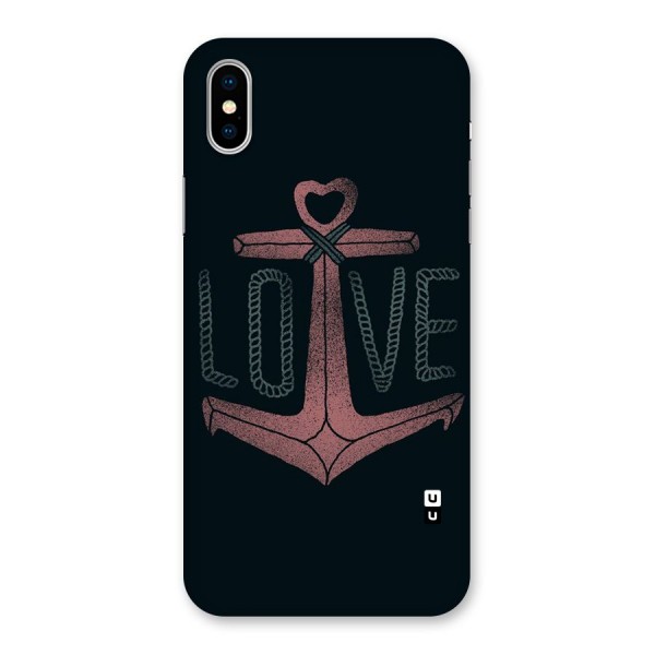 Love Anchor Form Back Case for iPhone X