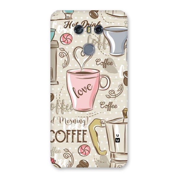 Love Coffee Design Back Case for LG G6