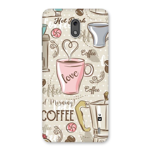 Love Coffee Design Back Case for Nokia 2