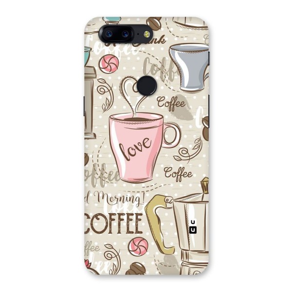 Love Coffee Design Back Case for OnePlus 5T