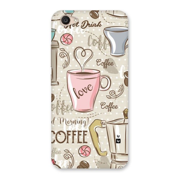 Love Coffee Design Back Case for Vivo V5 Plus