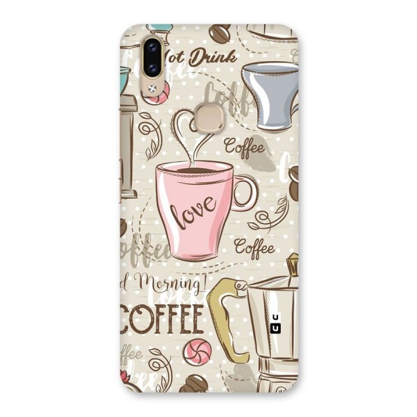 Love Coffee Design Back Case for Vivo V9