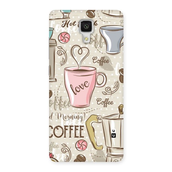 Love Coffee Design Back Case for Xiaomi Mi 4