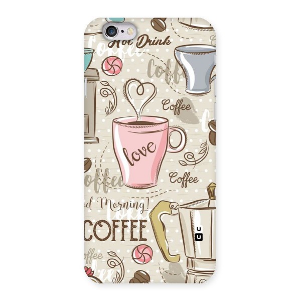 Love Coffee Design Back Case for iPhone 6 6S