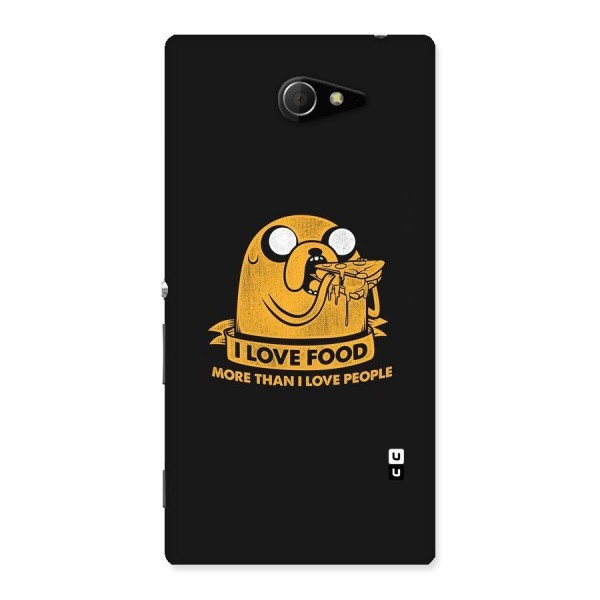 Love Food Back Case for Sony Xperia M2