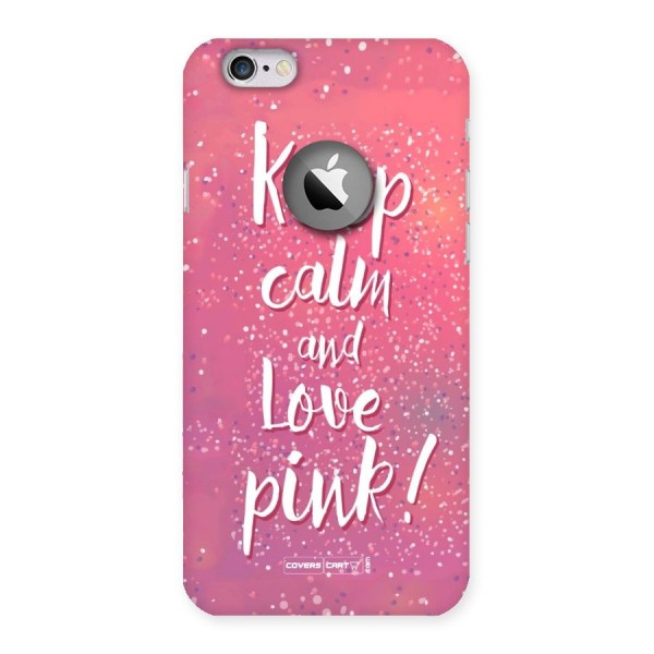 Love Pink Back Case for iPhone 6 Logo Cut
