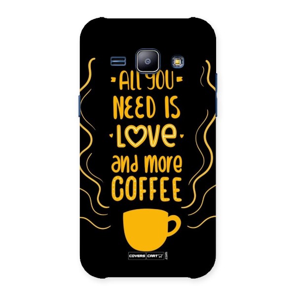 Love and More Coffee Back Case for Galaxy J1