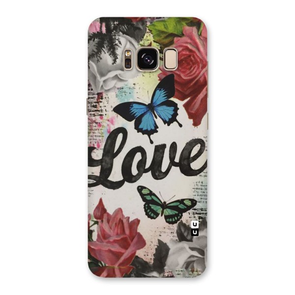 Lovely Butterfly Love Back Case for Galaxy S8