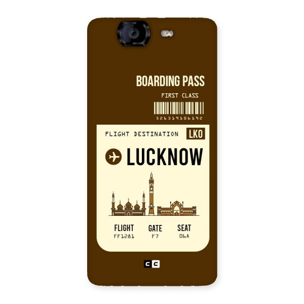 Lucknow Boarding Pass Back Case for Canvas Knight A350