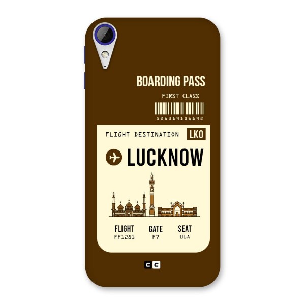 Lucknow Boarding Pass Back Case for Desire 830