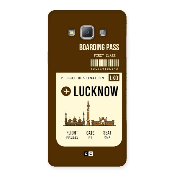 Lucknow Boarding Pass Back Case for Galaxy A7