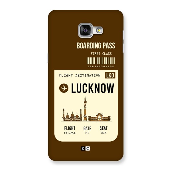 Lucknow Boarding Pass Back Case for Galaxy A9