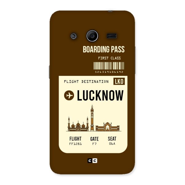 Lucknow Boarding Pass Back Case for Galaxy Core 2