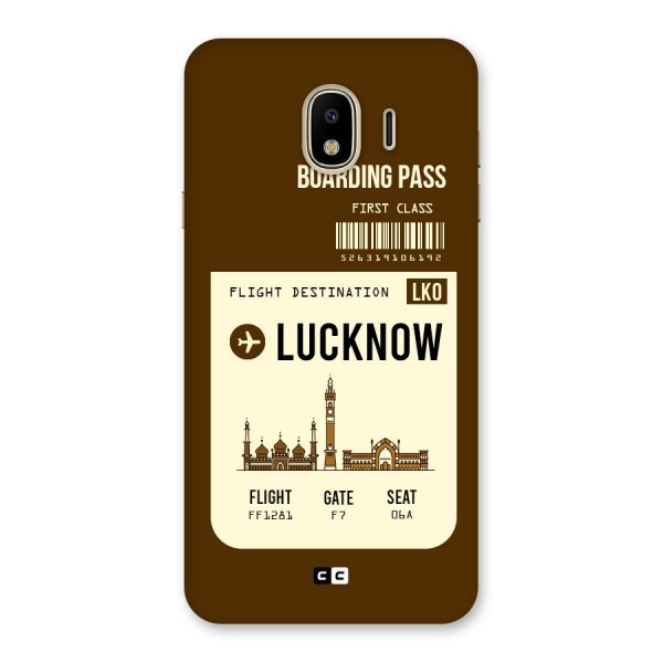 Lucknow Boarding Pass Back Case for Galaxy J4