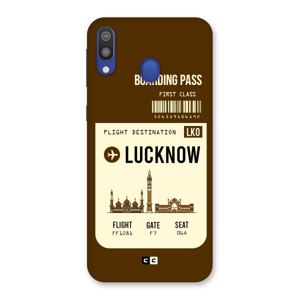 Lucknow Boarding Pass Back Case for Galaxy M20